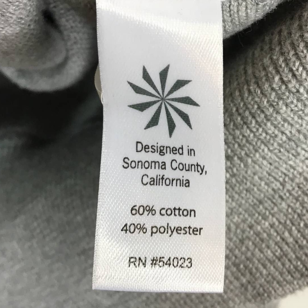 Athleta Rally Sweater Small Gray White Colorblock - Picture 7 of 7